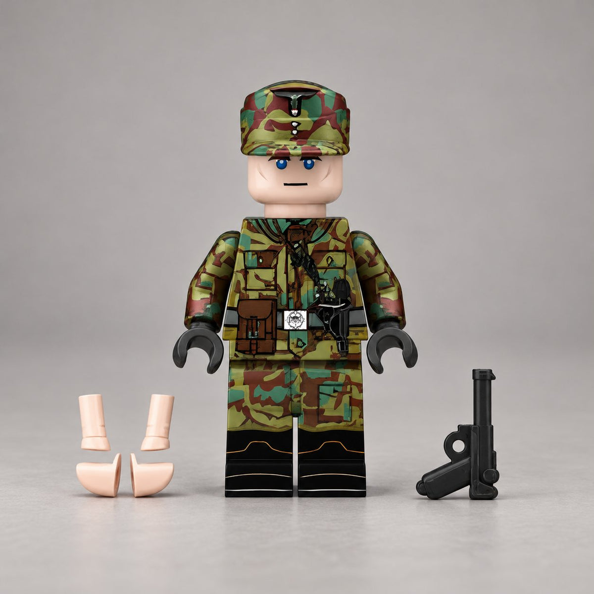 Woodland Camouflage Military Soldier Minifigure product image