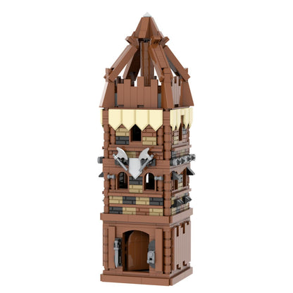 Timber Guard Tower with Crossed Axes