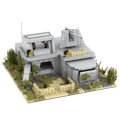Concrete Coastal Bunker Complex with Gun Casemate