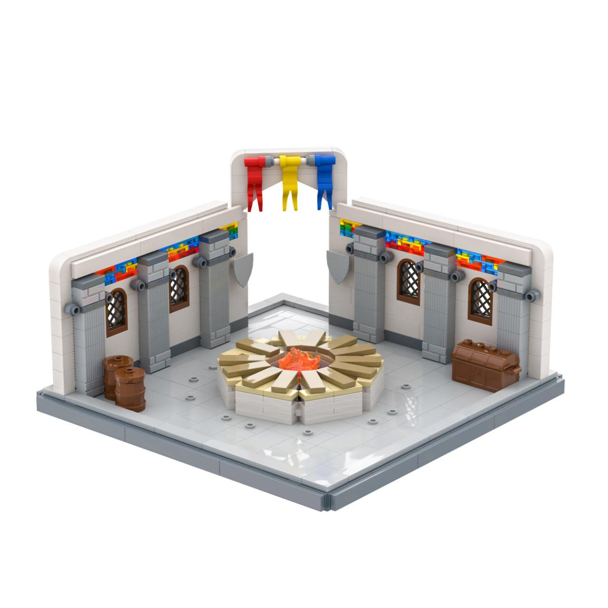 Great Hall Interior with Round Table and Hearth product image
