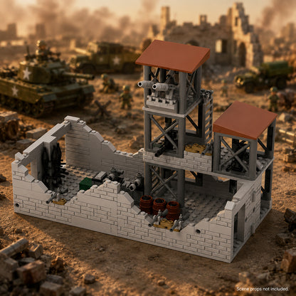 Forward Base - Ruined Walled Base with Two Gun Towers