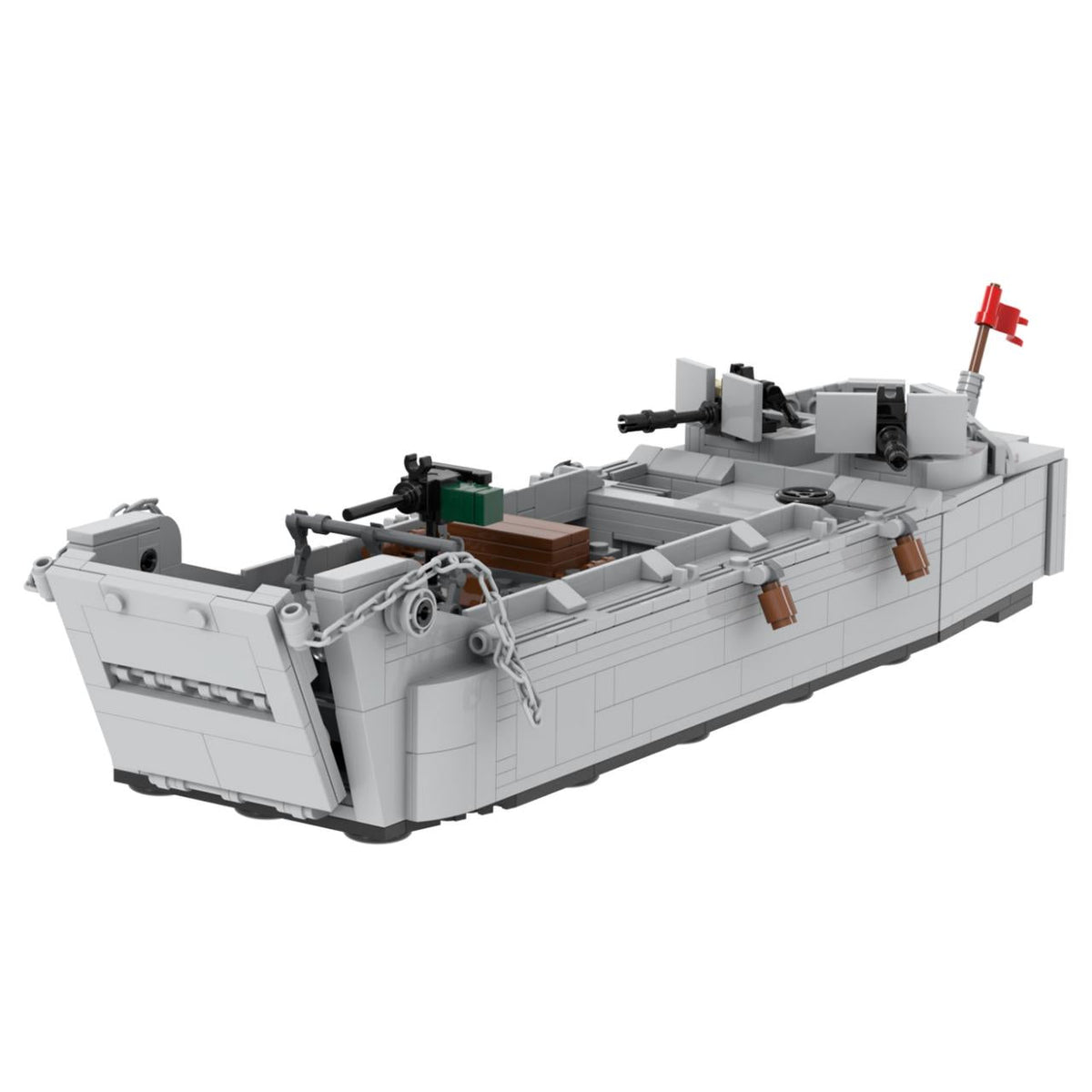 Landing Craft with Machine Guns and Cargo
