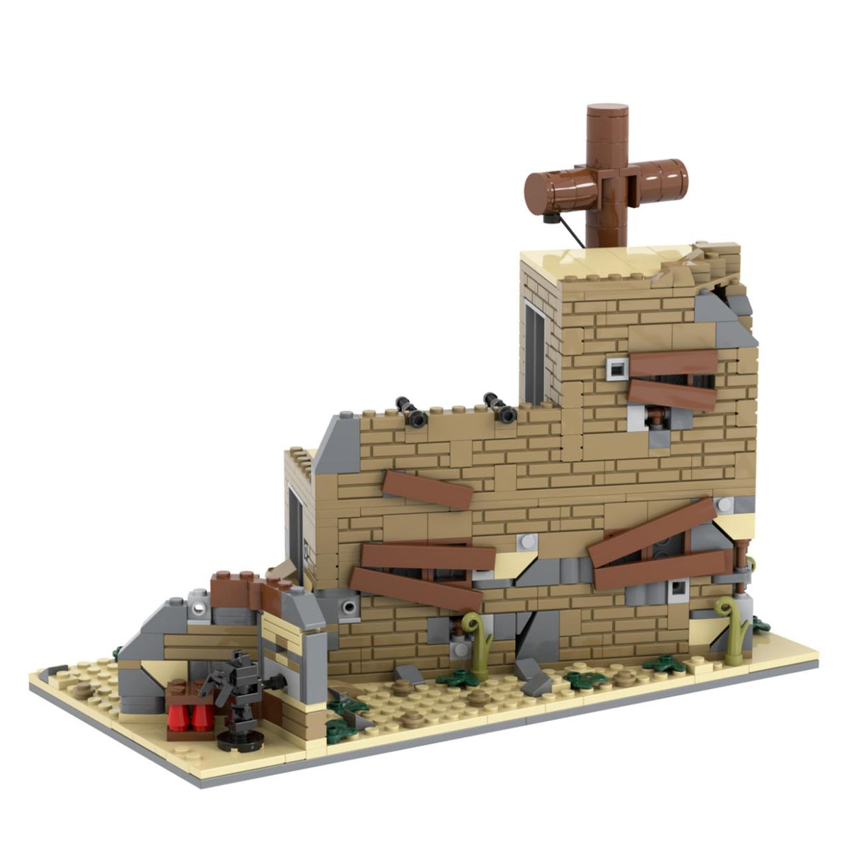 Ruined Chapel with Roof Cross