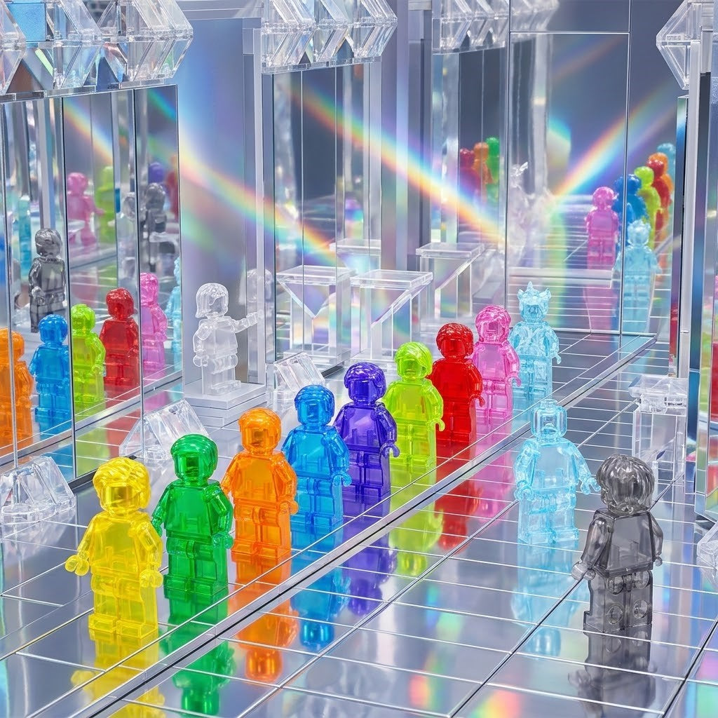 Transparent Random Color Minifigure