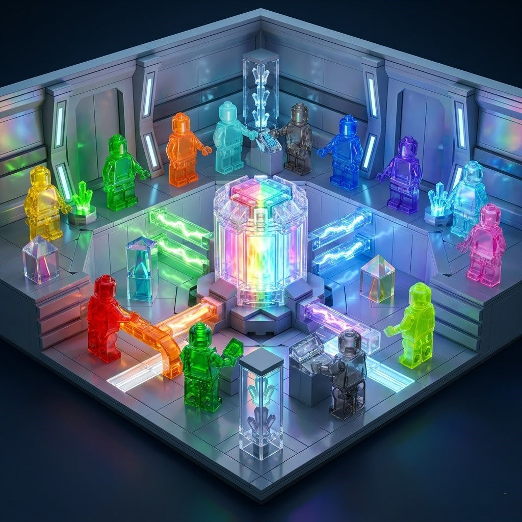 Transparent Random Color Minifigure