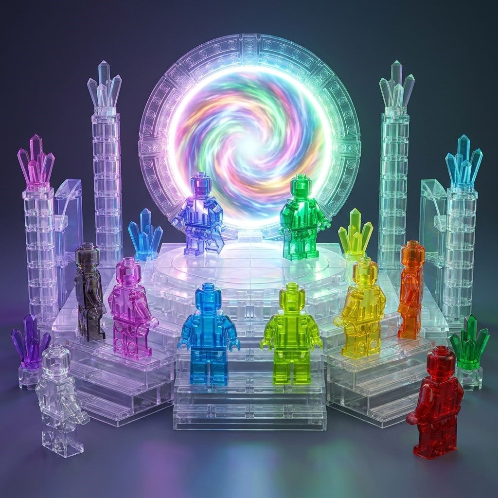Transparent Random Color Minifigure