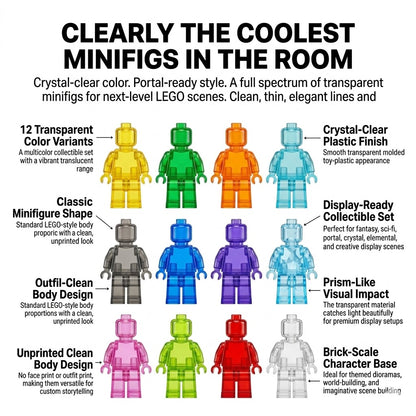 Transparent Random Color Minifigure