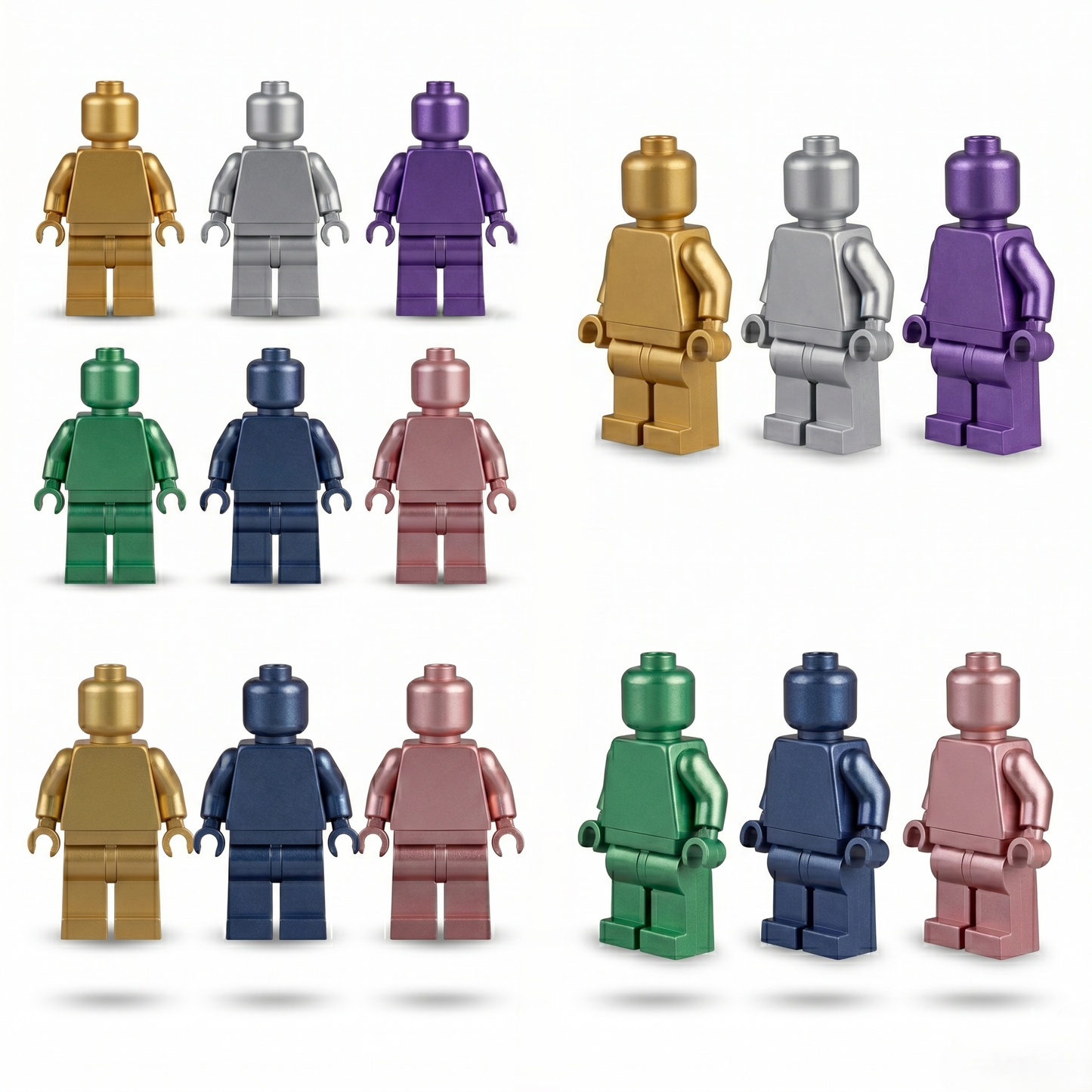 Monochrome Metallic Minifigure