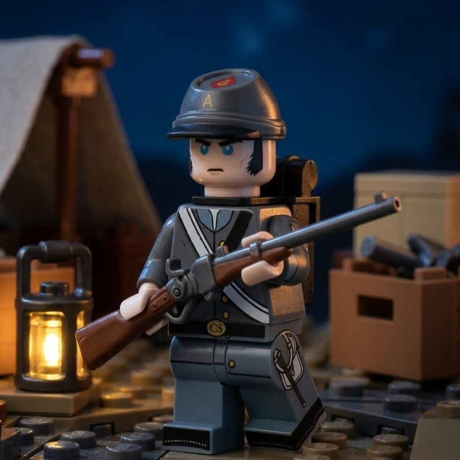 Lone Star Guards — 4th Texas Infantry Civil War Historical Minifigure