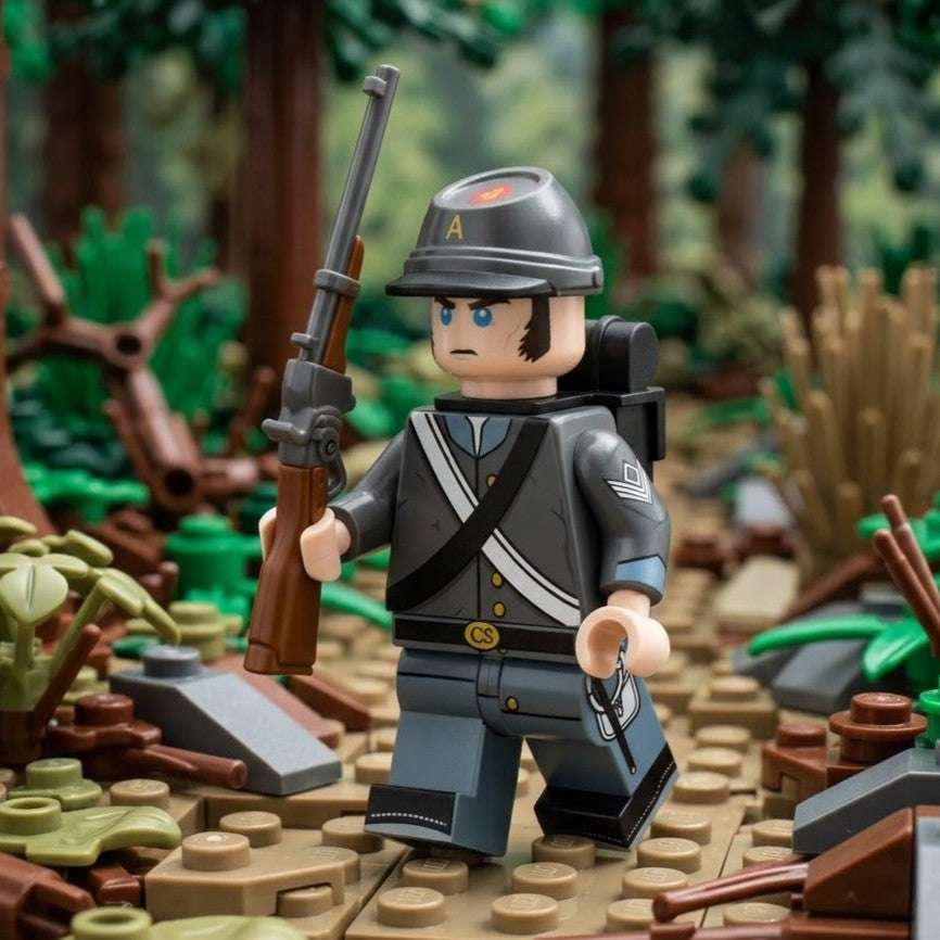 Lone Star Guards — 4th Texas Infantry Civil War Historical Minifigure
