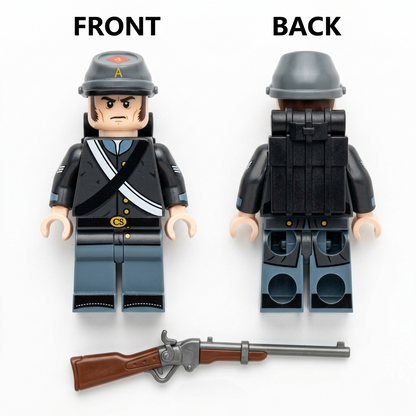 Lone Star Guards — 4th Texas Infantry Civil War Historical Minifigure