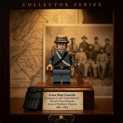 Lone Star Guards — 4th Texas Infantry Civil War Historical Minifigure