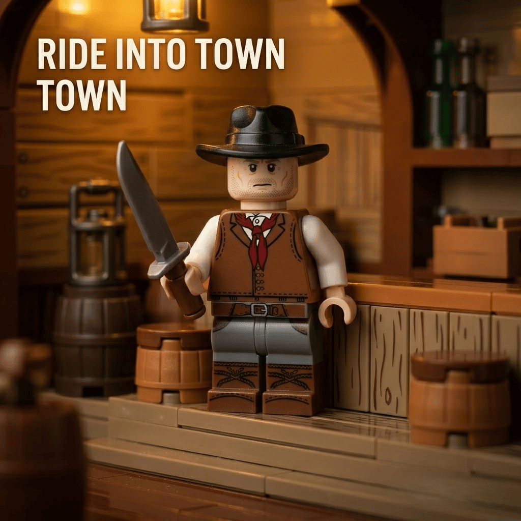 Wild West Frontier Cowboy Minifigure