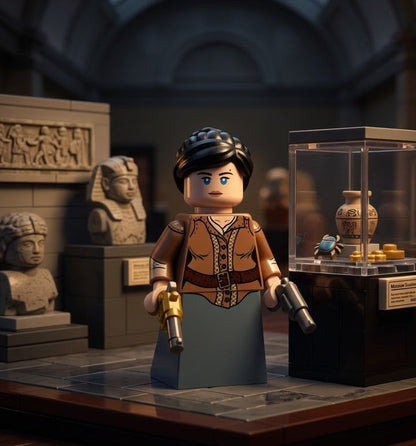 Adventure Agent minifigure alternate angle; scenery not included