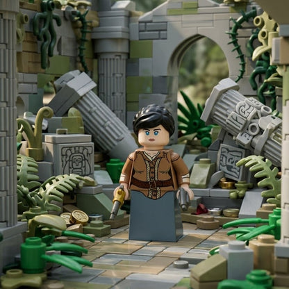 Adventure Agent minifigure additional view; scenery not included