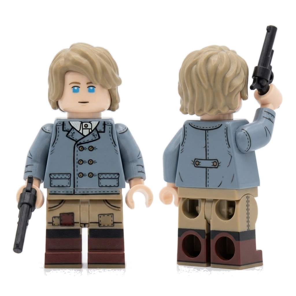 Vintage Agent Collectible Minifigure on white background