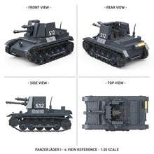 Small Grey Tank Building Brick Model