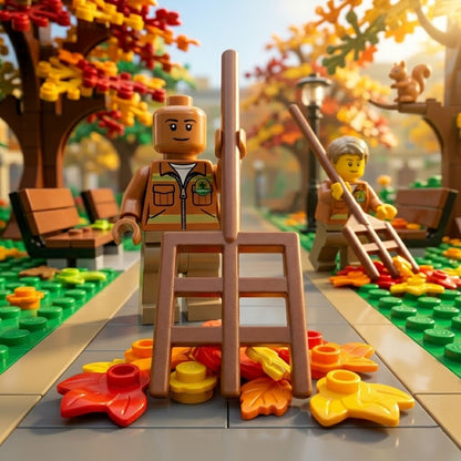 Medium Brown Garden Rake Minifigure