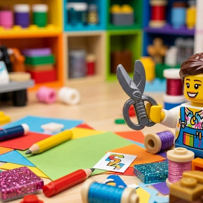 Dark Grey Scissors Accessory Minifigure