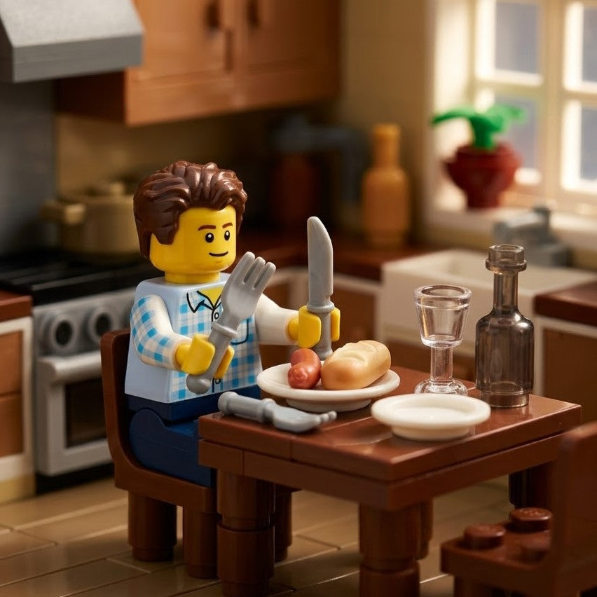 Light Gray Mini Utensil Sprue Minifigure