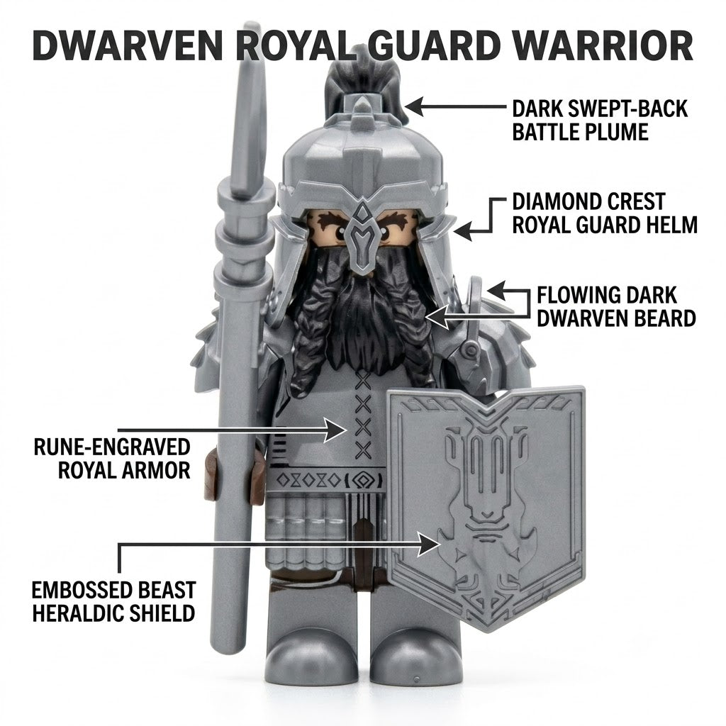 Dwarven Royal Guard Warrior Collectible Minifigure
