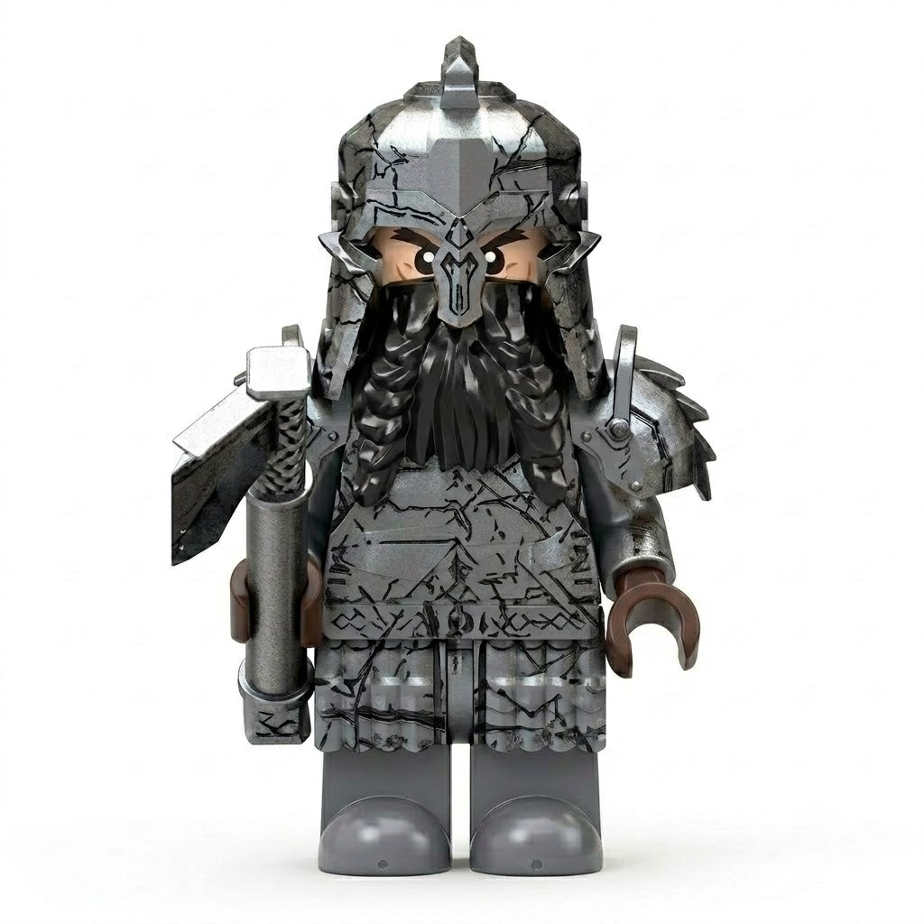 Dwarven Battle-Scarred Dark Warrior Collectible Minifigure