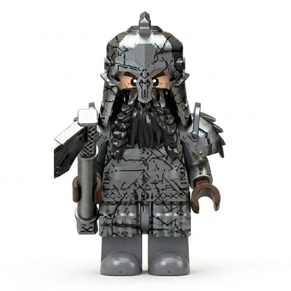 Dwarven Battle-Scarred Dark Warrior Collectible Minifigure