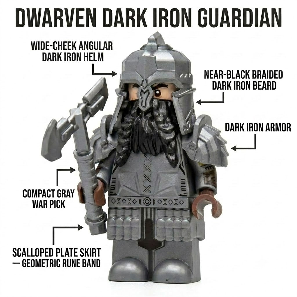 Dwarven Dark Iron Guardian Collectible Minifigure