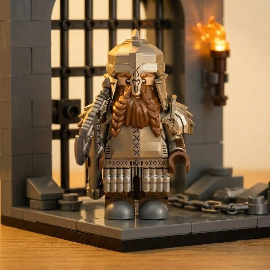 Dwarven Iron Buckler Guardian Collectible Minifigure