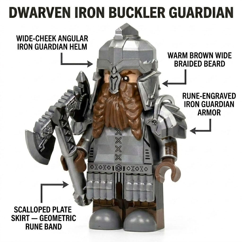 Dwarven Iron Buckler Guardian Collectible Minifigure