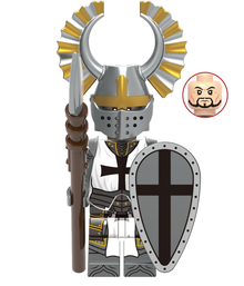 Black Cross Knight Collectible Minifigure on white background