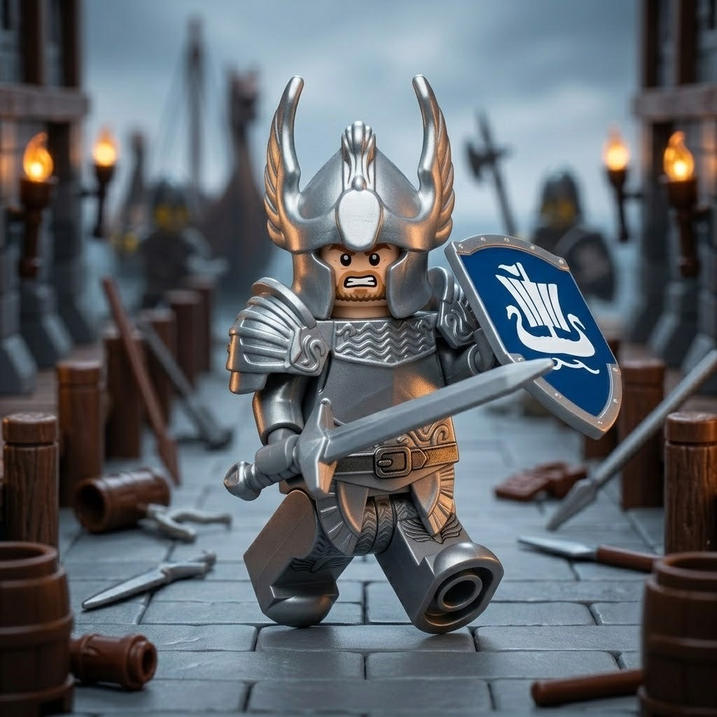 Norse Horned Warrior Collectible Minifigure