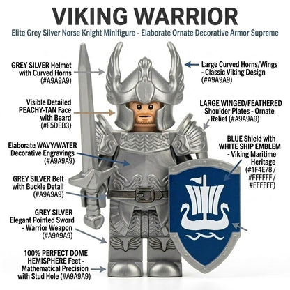 Norse Horned Warrior Collectible Minifigure
