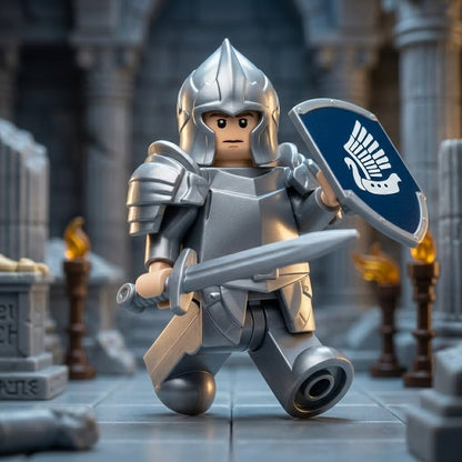 Silver Royal Knight Collectible Minifigure