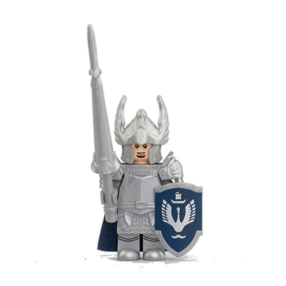 Silver Winged Knight Collectible Minifigure on white background