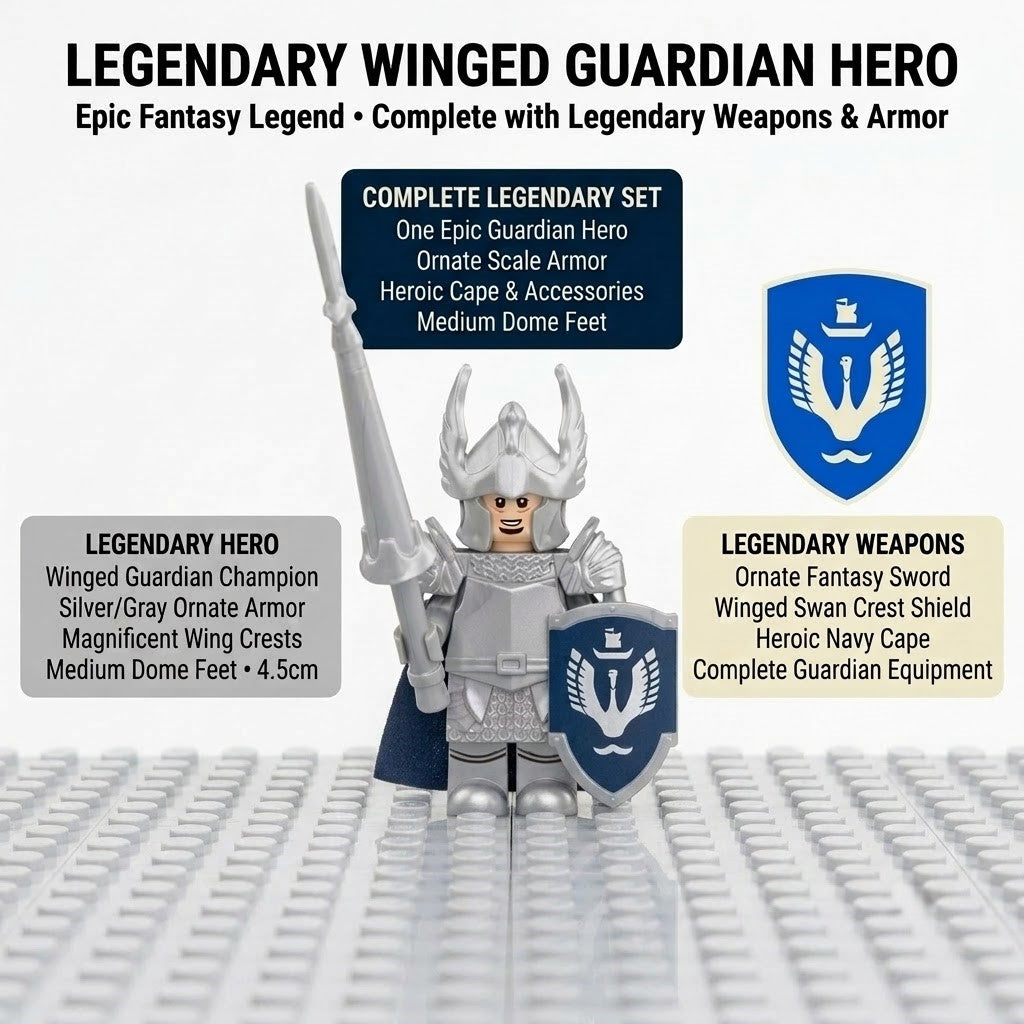 Silver Winged Knight Collectible Minifigure