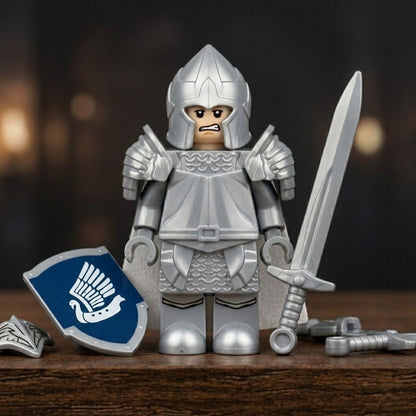 Silver Royal Guard Knight Collectible Minifigure