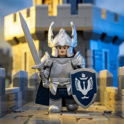 Silver Winged Crown Knight Collectible Minifigure