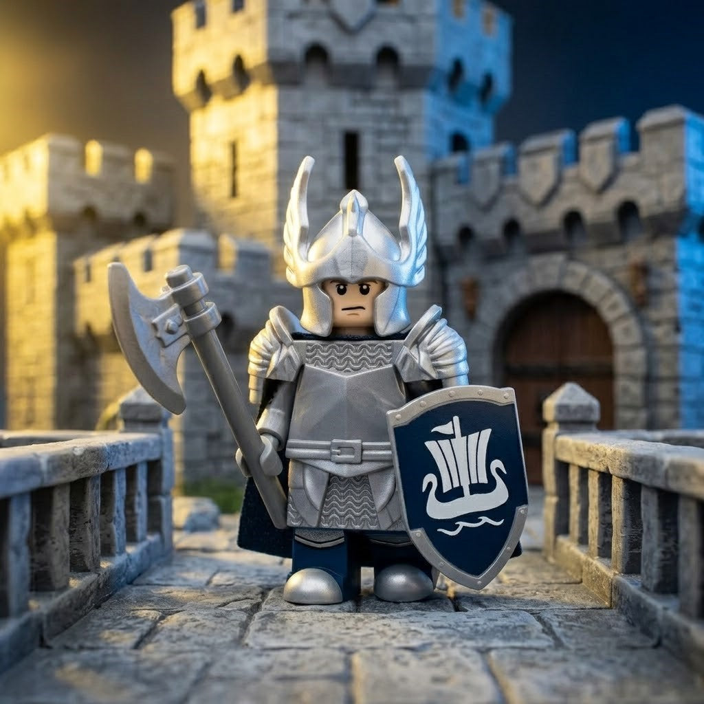 Silver Winged Crown Knight Collectible Minifigure II