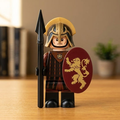 Crimson Lion Spearman Collectible Minifigure