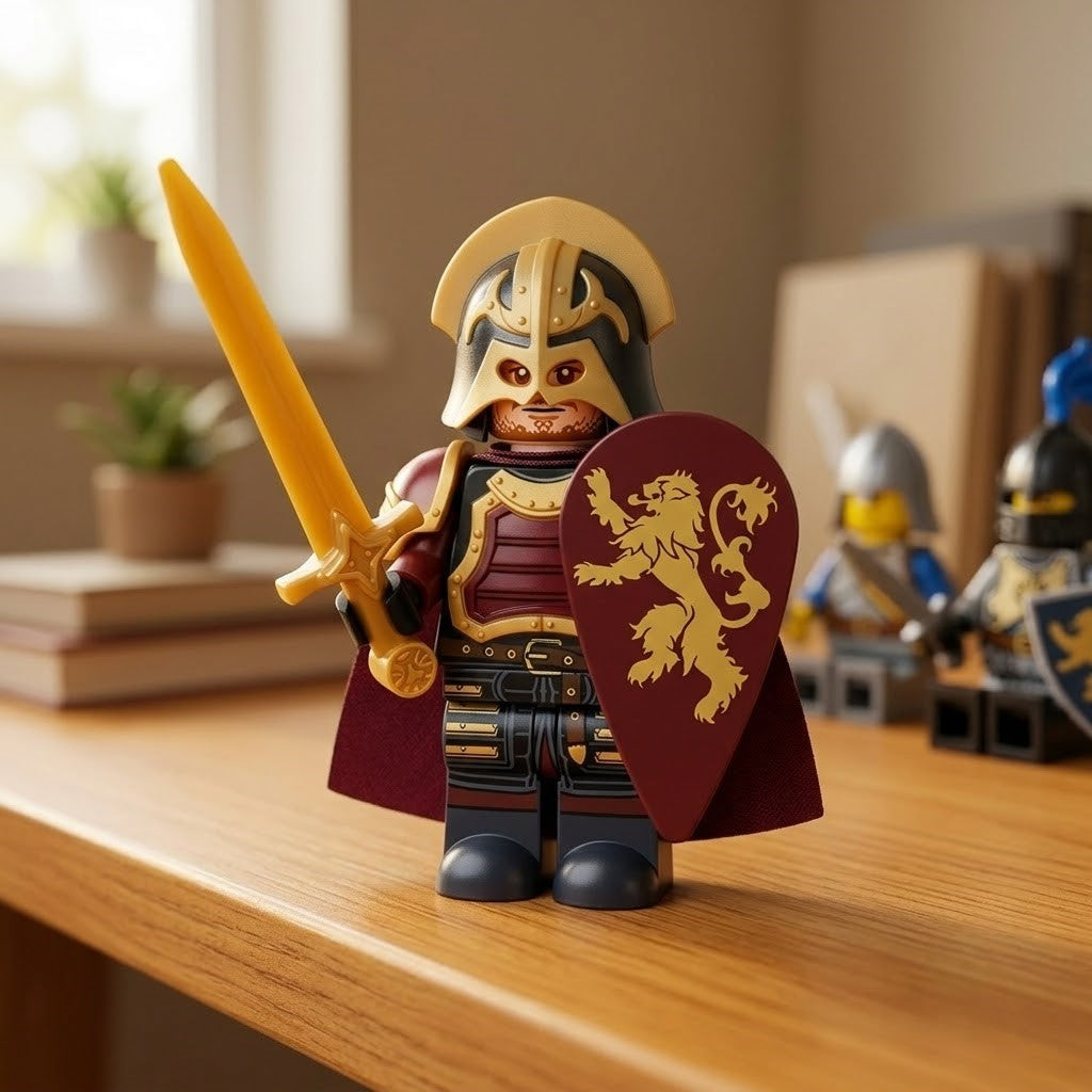Crimson Lion Knight Collectible Minifigure