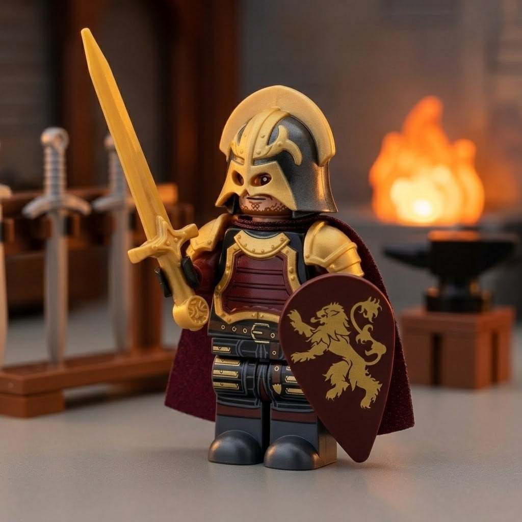 Crimson Lion Knight Collectible Minifigure