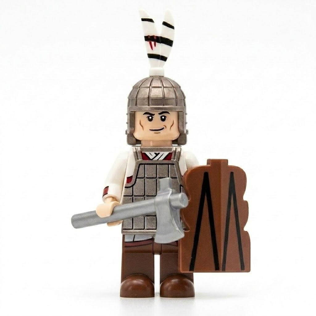 Gray Armor Ancient Warrior Collectible Minifigure