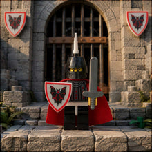 Bat Banner Knight Minifigure - Brick Bros