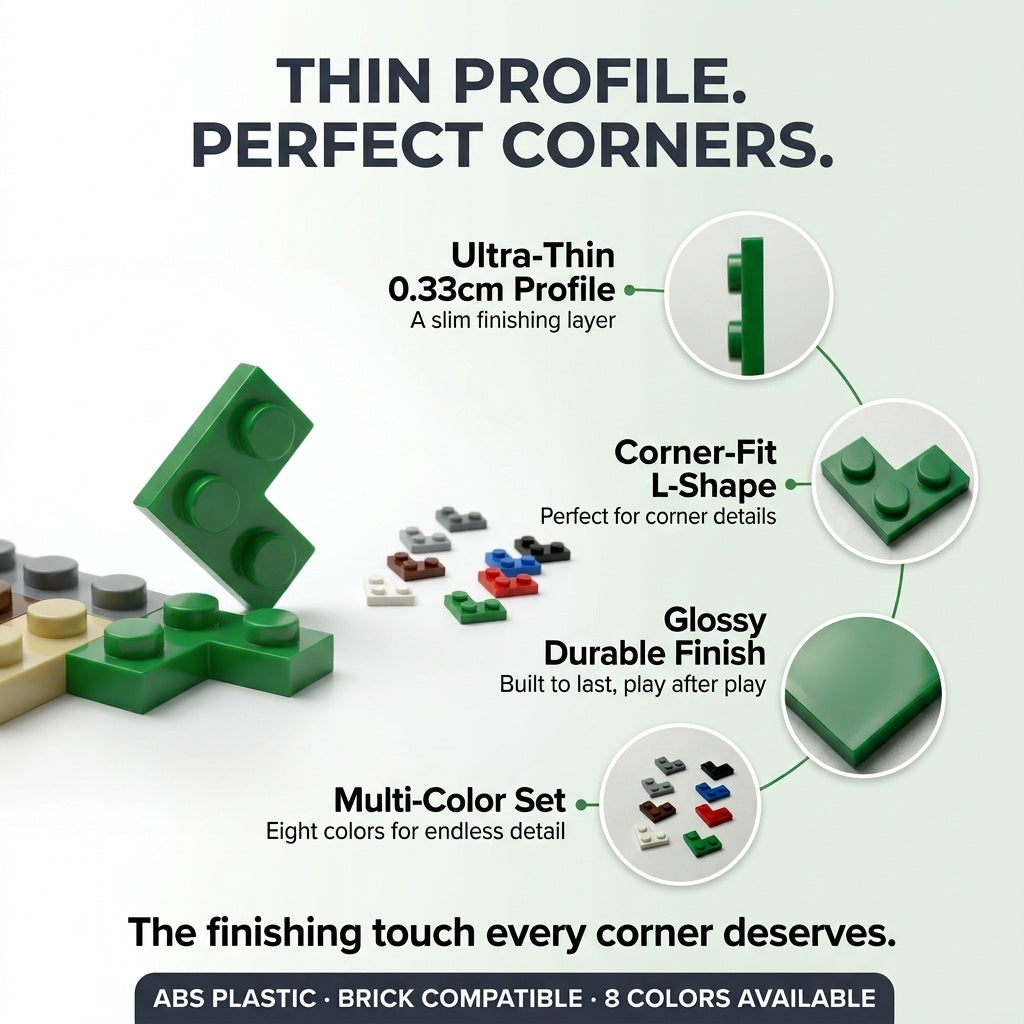 Single-Color Corner Flat Piece (250-Pack), view 2