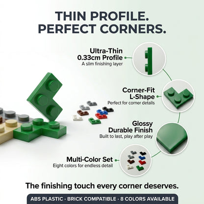 Single-Color Corner Flat Piece (250-Pack), view 2