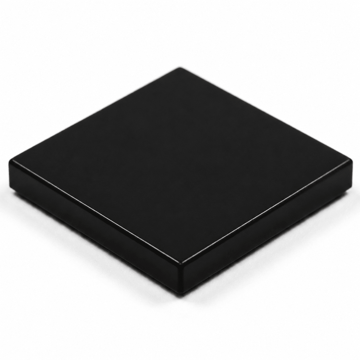 2x2 smooth flat tiles Black