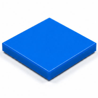 2x2 smooth flat tiles Blue