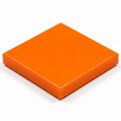 2x2 smooth flat tiles Orange
