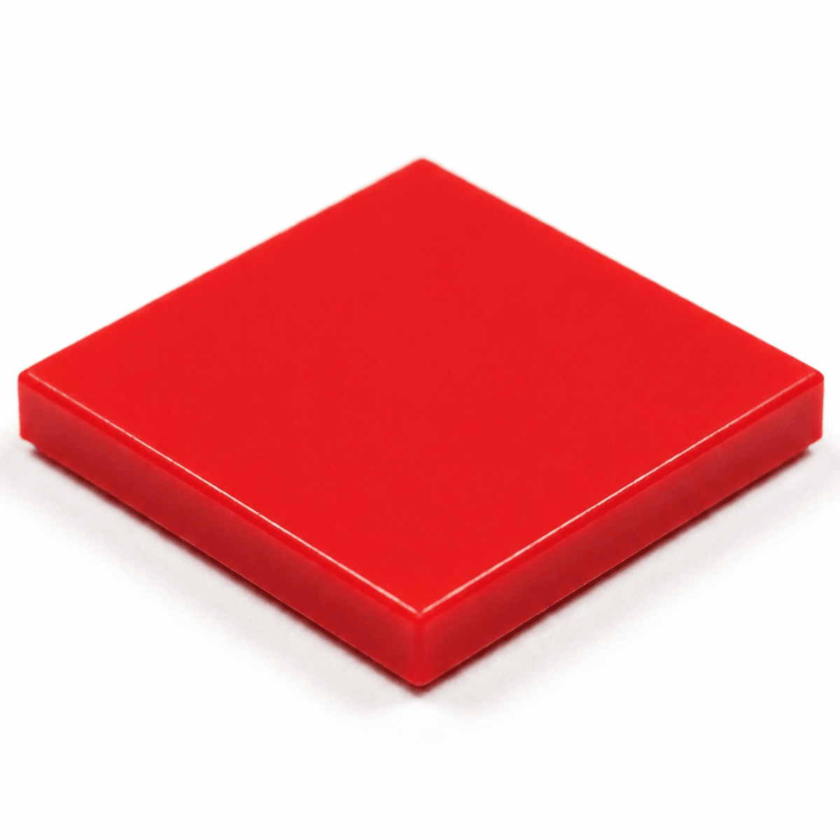 2x2 smooth flat tiles Red